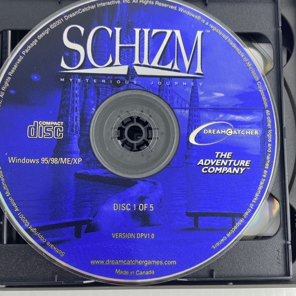 SCHIZM:  Mysterious Journey PC CD-ROM Adventure Game 2001 - 5 Discs Jewel Case - Picture 5 of 9